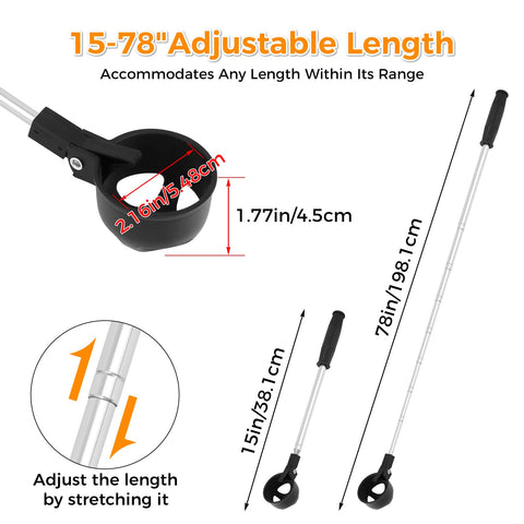 Lconvicely ergonomic anti-slip handle provides secure grip in damp coops
