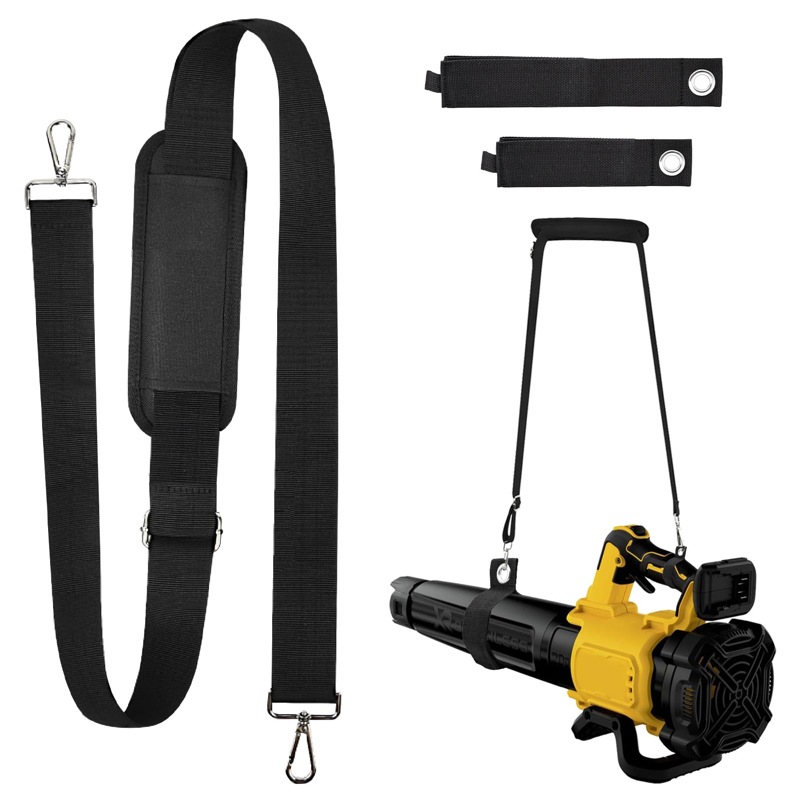 Lconvicely universal leaf blower strap offers versatile fit for many tools aiding long yard work