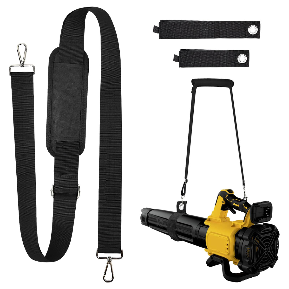 Lconvicely universal leaf blower strap offers versatile fit for many tools aiding long yard work