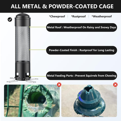 LCSEVEN metal cage highlights durable, rust-resistant construction.