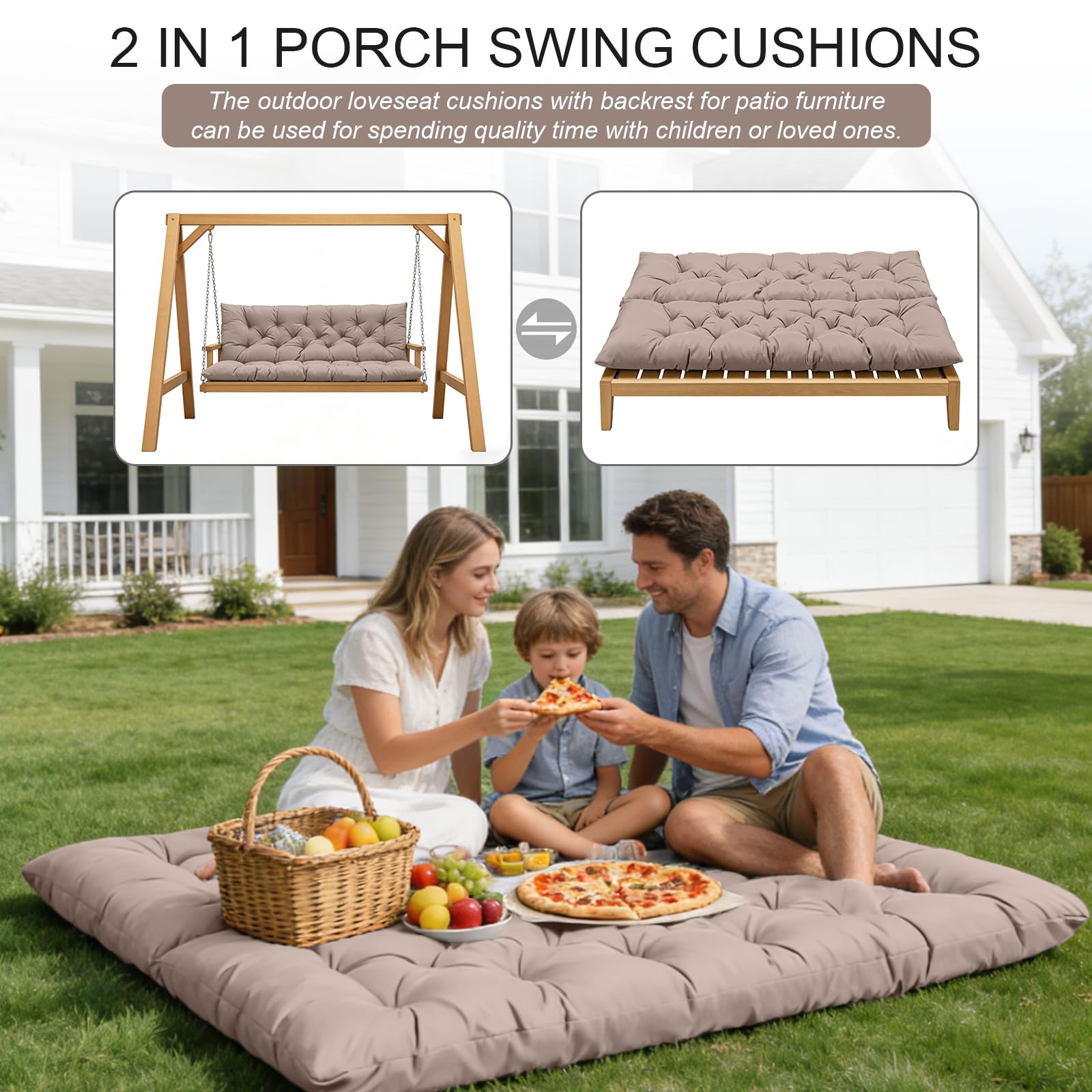 LCYY.TG replacement cushion refreshes outdoor spaces with a modern look.