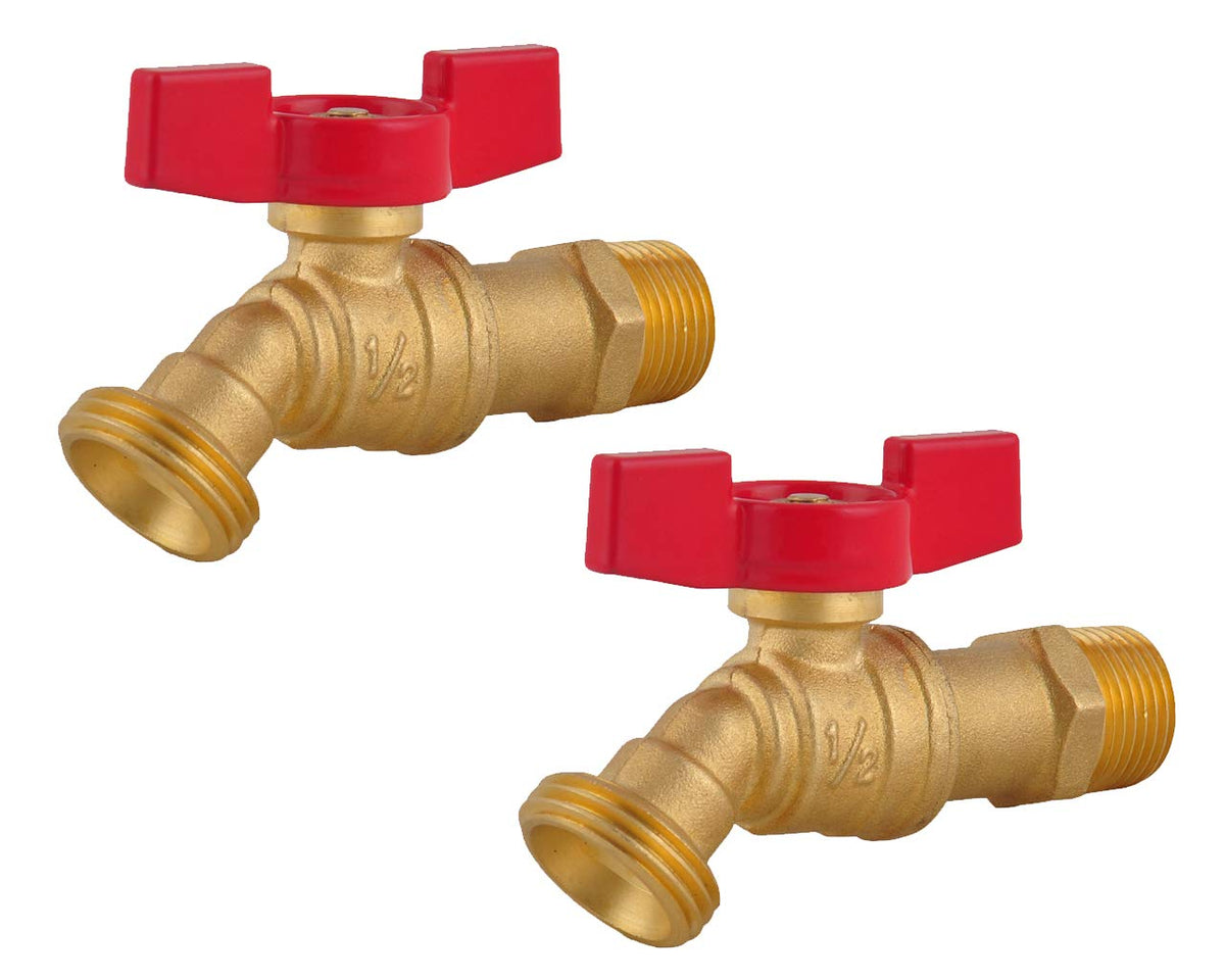 LD Valve hose bibb showing 1/2in MIP to 3/4in MHT outlet for outdoor watering.