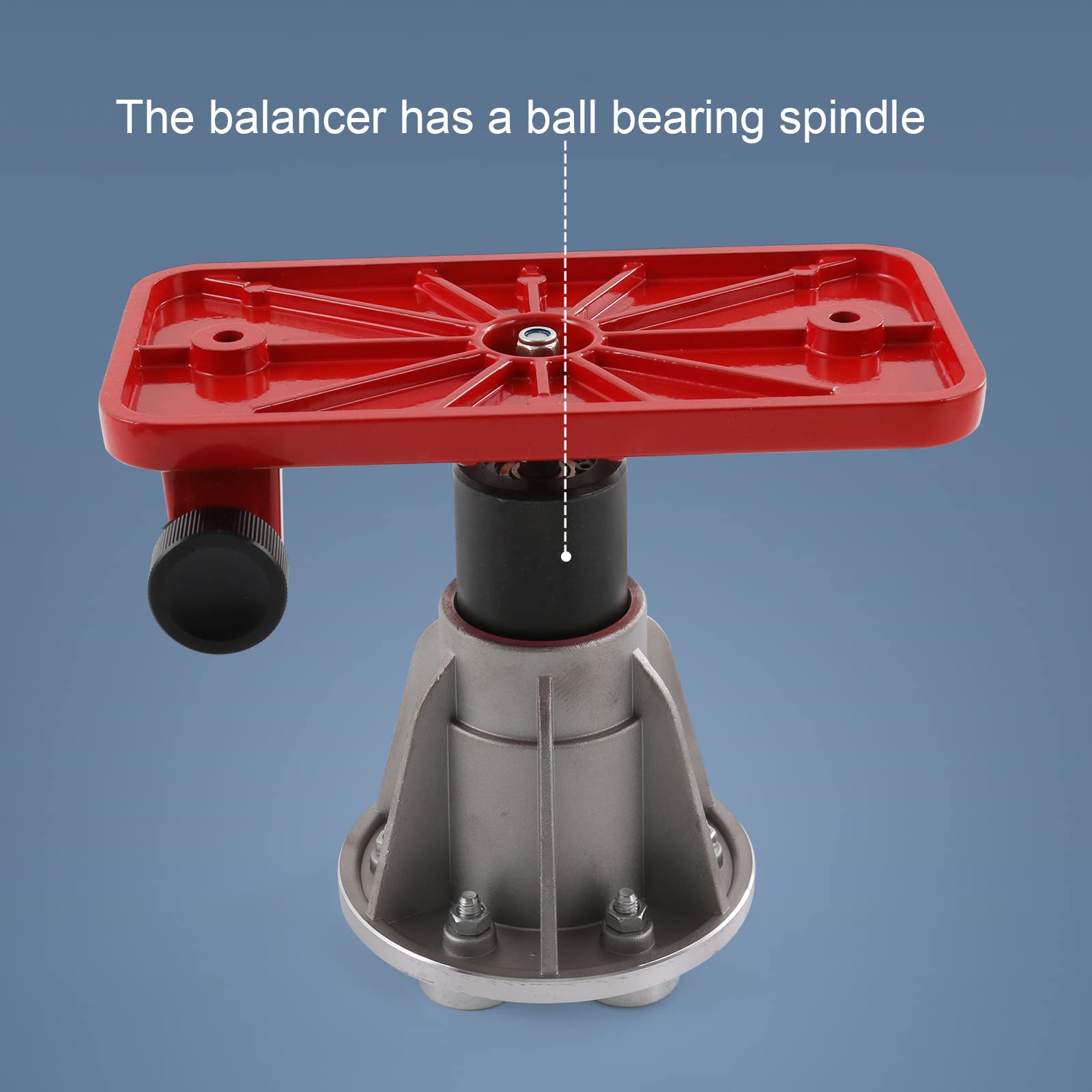 LDMINDA blade balancer supports center holes up to 1-1/2 inches