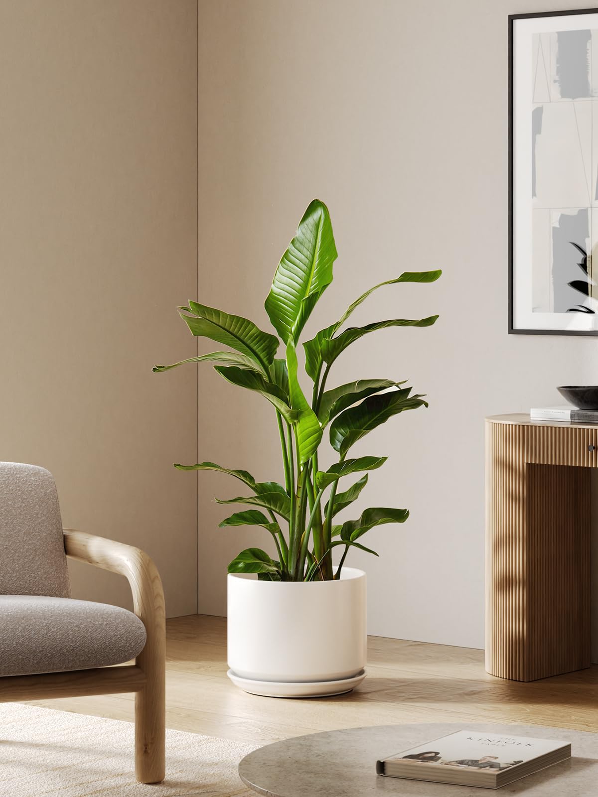 LE TAUCI 12 inch pot close-up highlights durable ceramic finish.