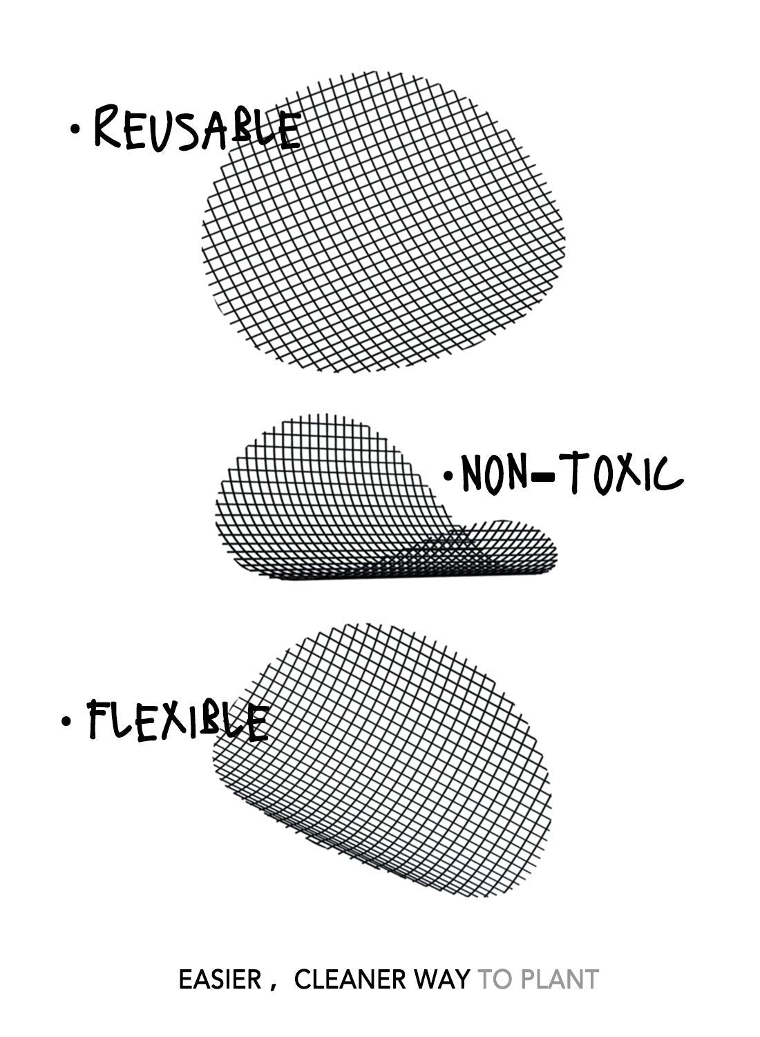 LE TAUCI 2-inch round drainage cover reduces soil washout