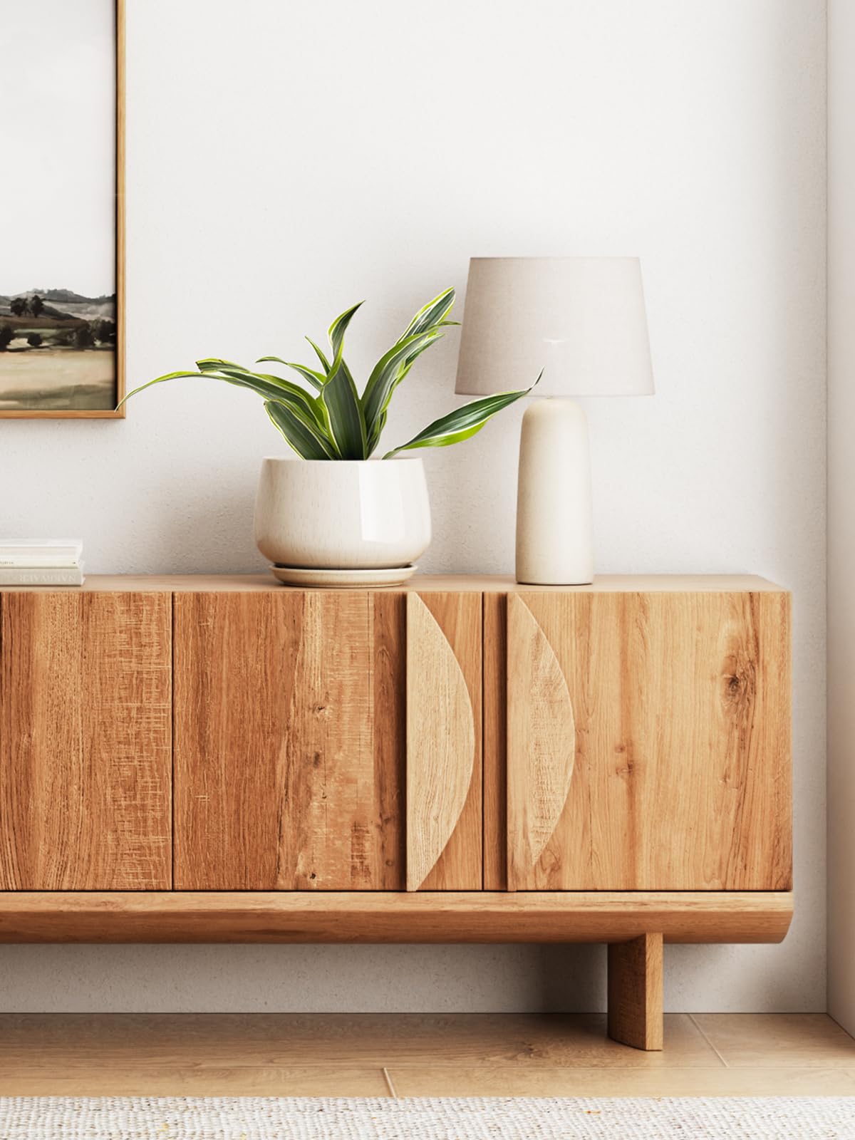 LE TAUCI beige reactive glaze finish adds a modern premium look to any room