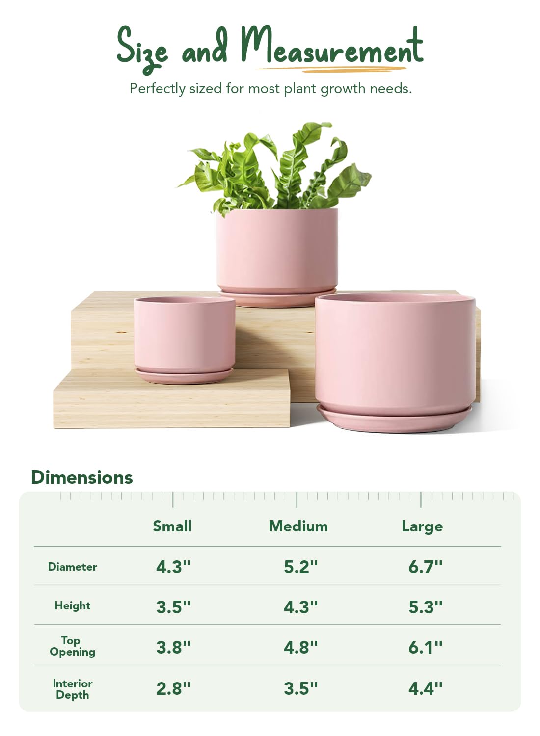 LE TAUCI planter includes drainage net to keep soil in place