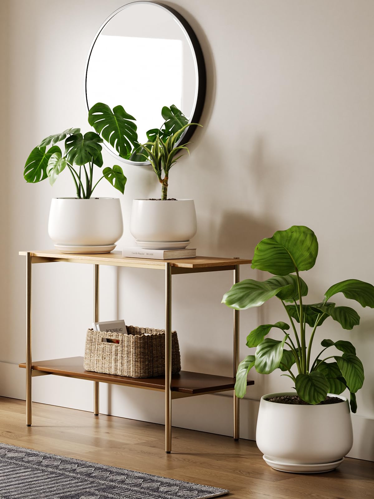LE TAUCI ceramic planter texture close-up shows high-quality craftsmanship