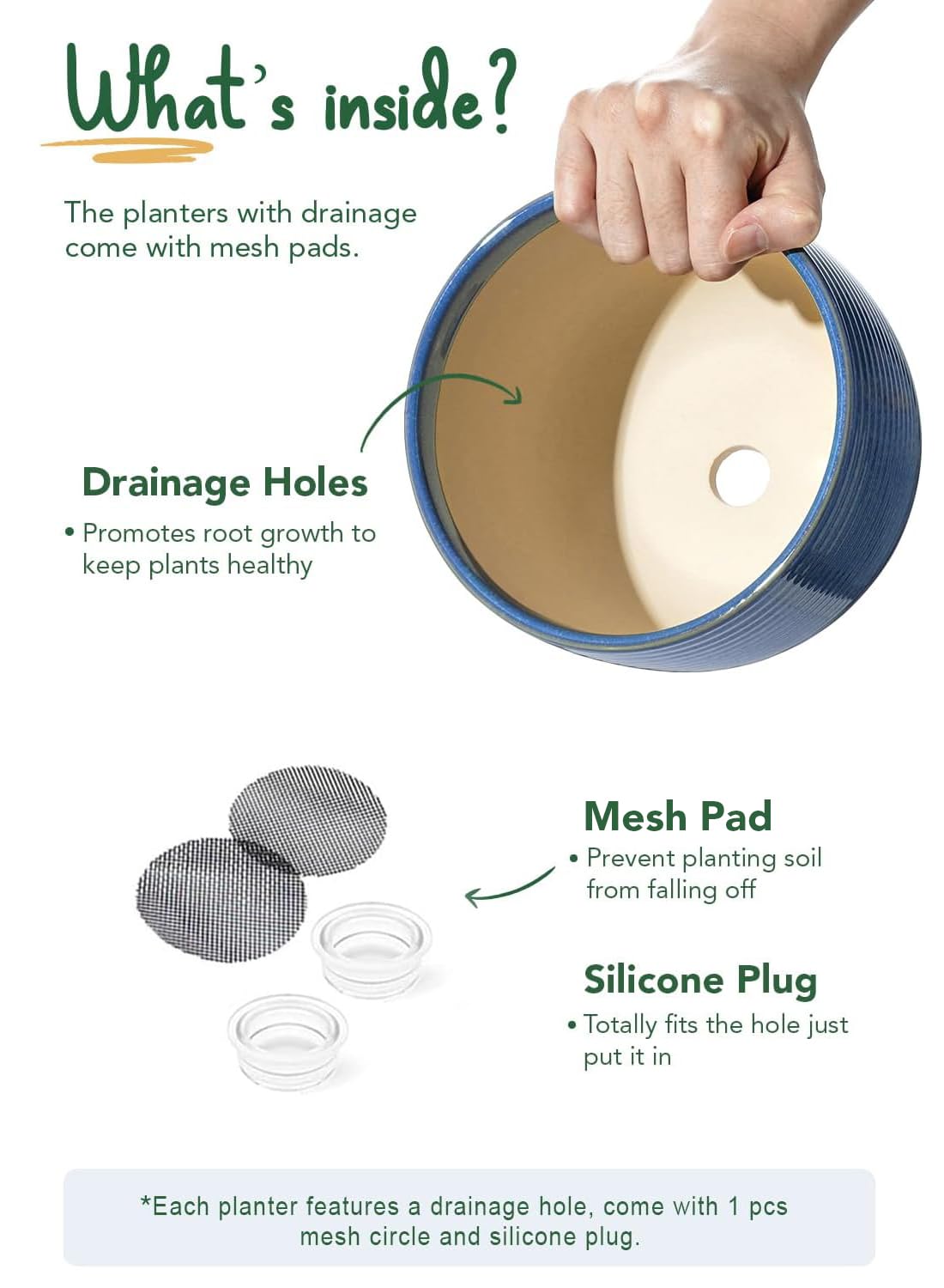 LE TAUCI ceramic pot showcases reactive glaze detail for visual interest.