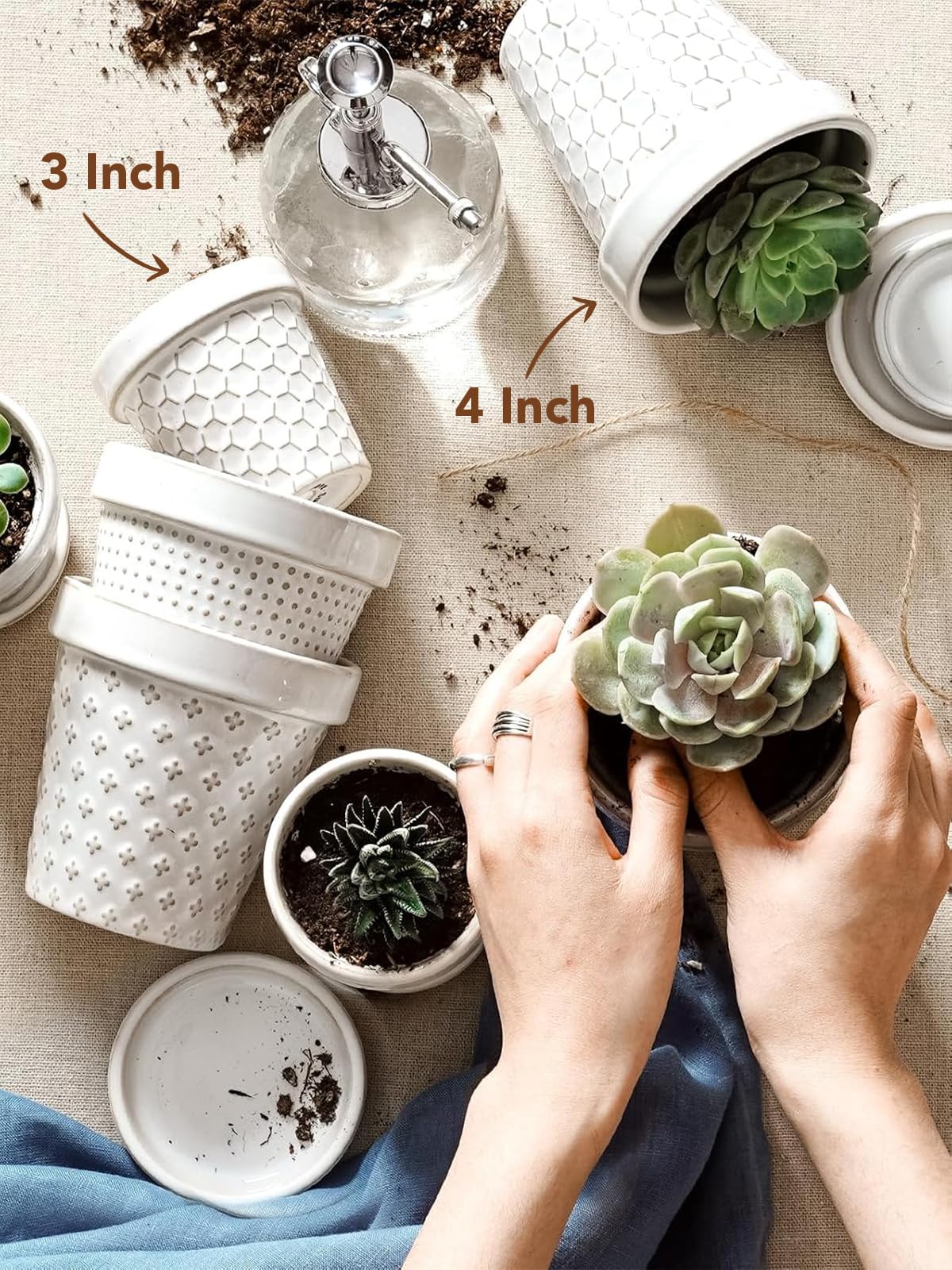 LE TAUCI Arctic white glaze adds a clean, modern accent