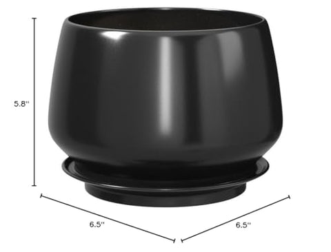 LE TAUCI classic black ceramic fits contemporary home design