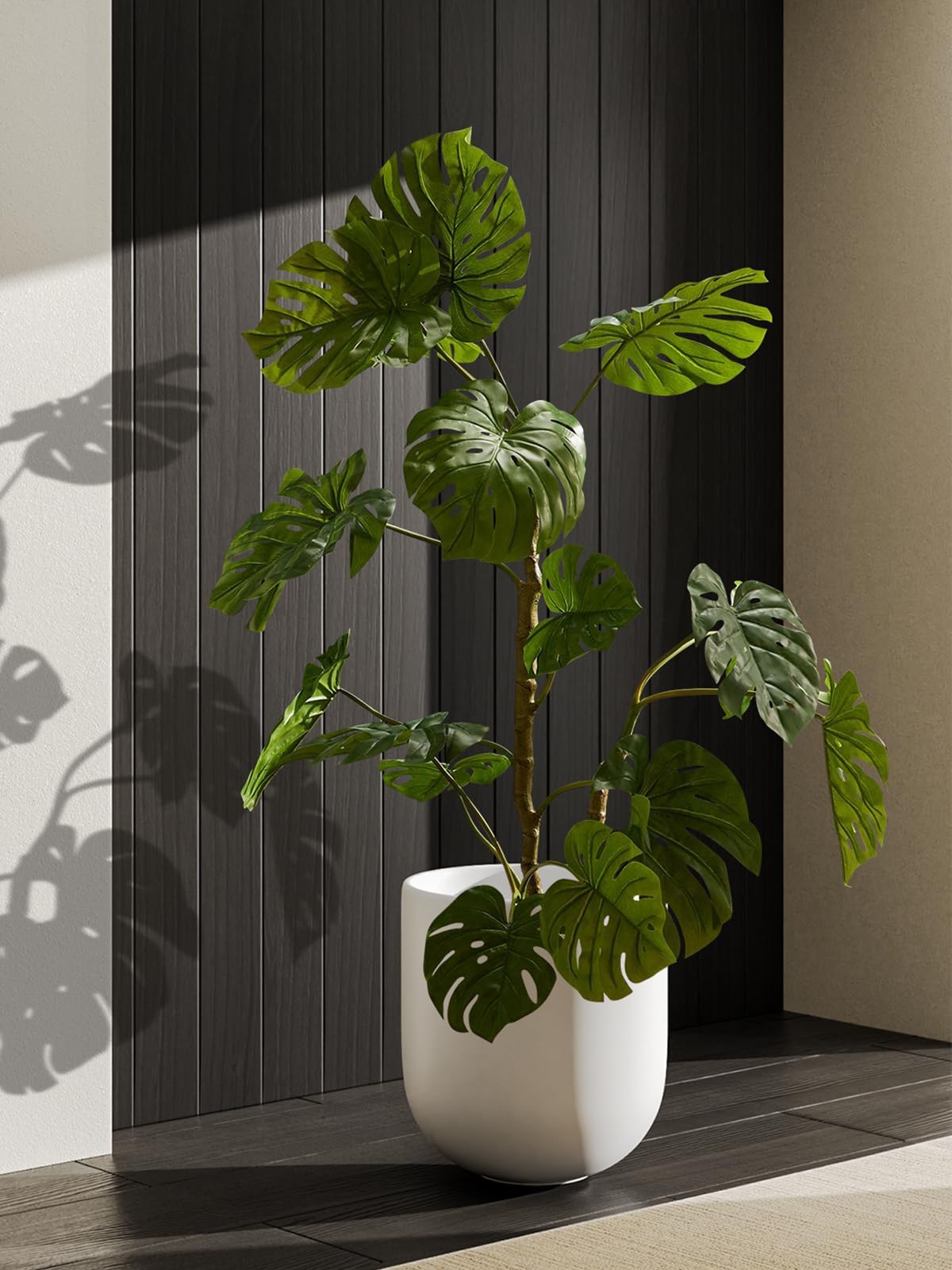 LE TAUCI indoor plant pot with drainage hole for proper moisture management