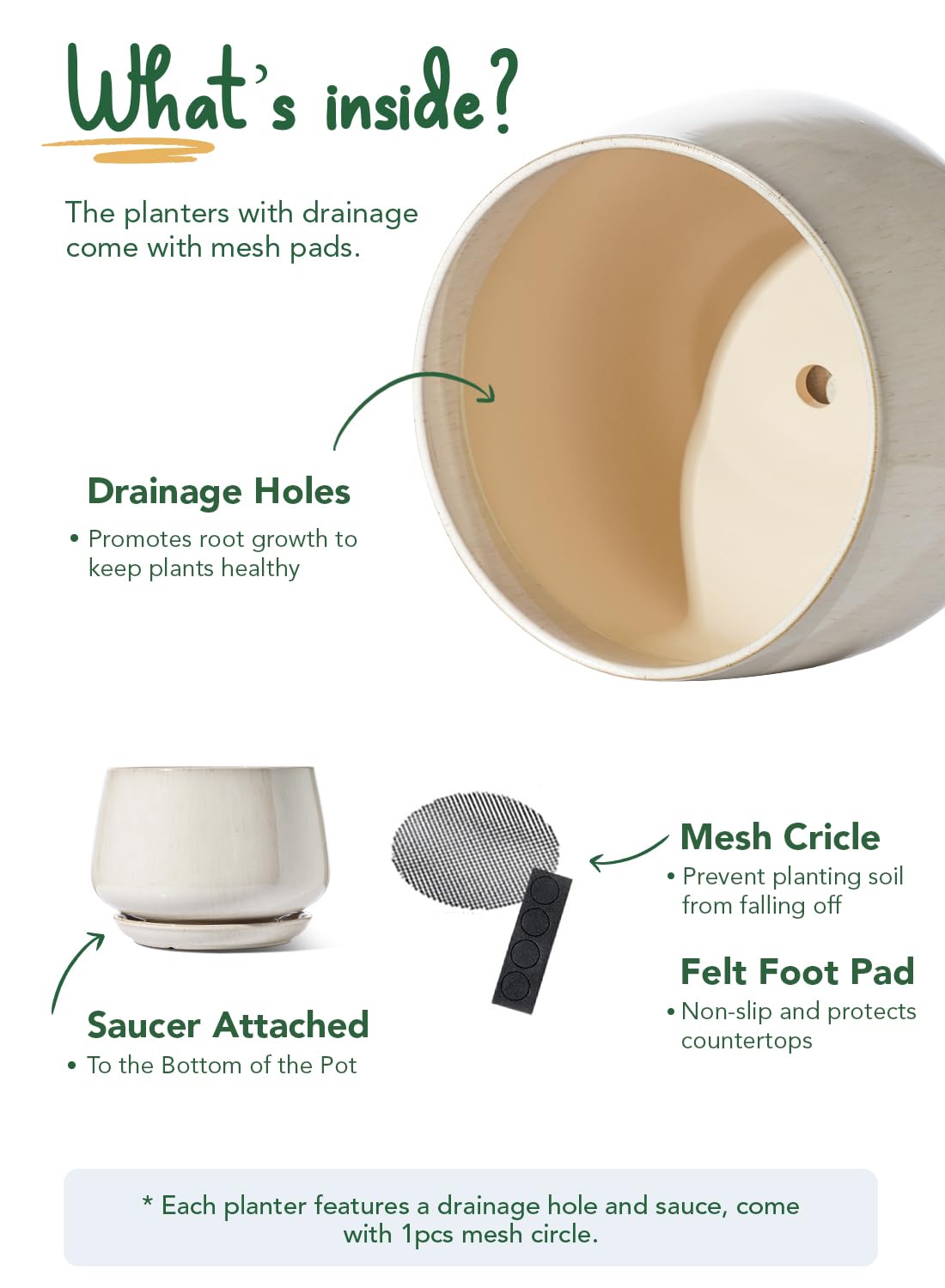 LE TAUCI integrated tray catches excess water for clean surfaces