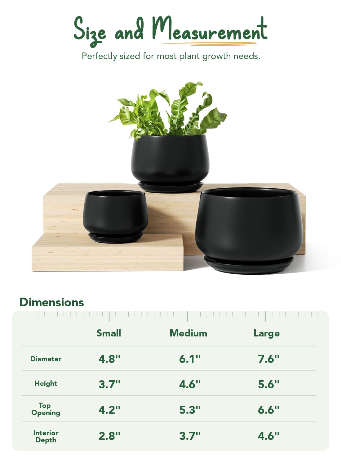 LE TAUCI drip pan keeps surfaces clean and dry after watering