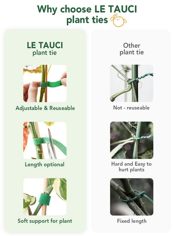 LE TAUCI Plant Ties reusable packaging for easy seasonal storage