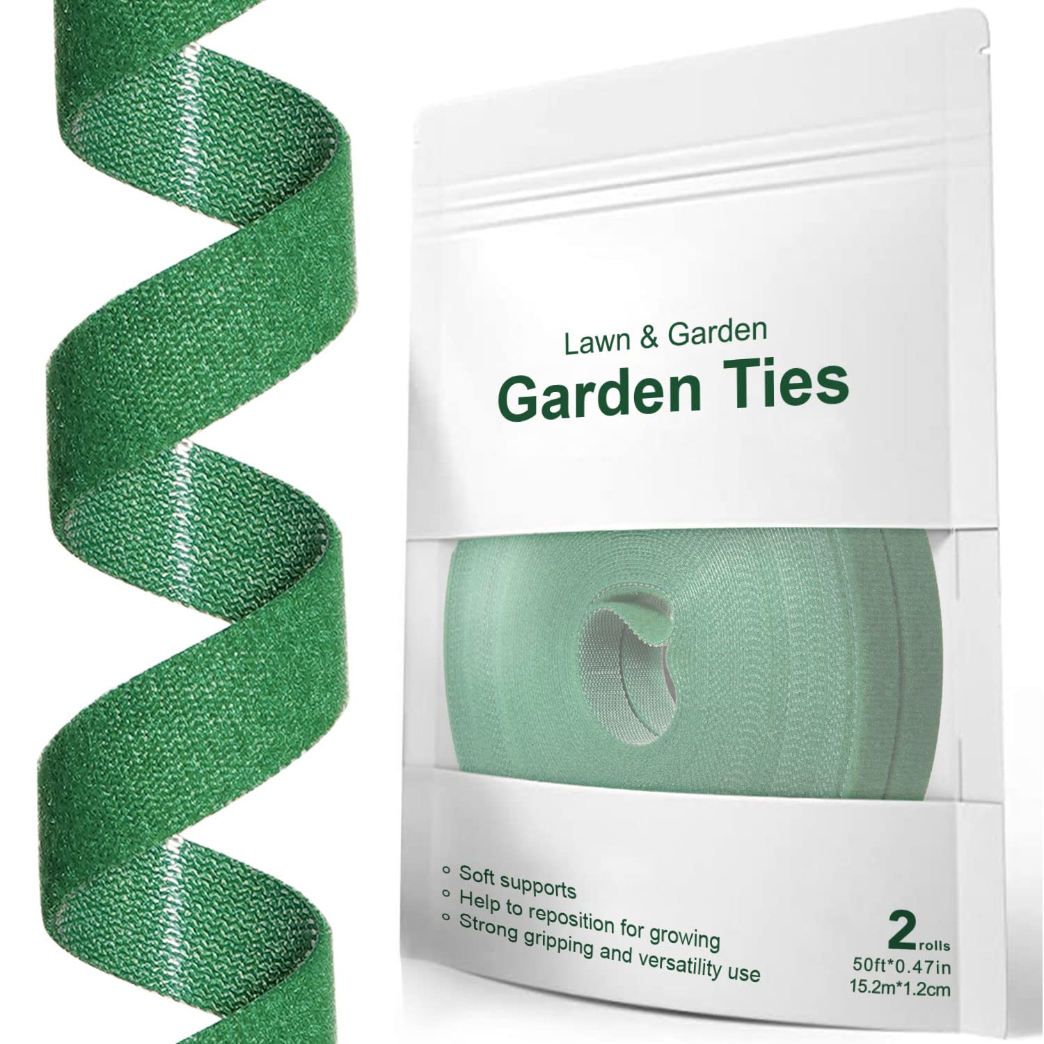 LE TAUCI Plant Ties with soft nylon strap provide gentle garden support