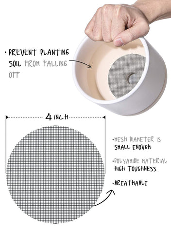 LE TAUCI reusable bonsai bottom grid supporting soil containment
