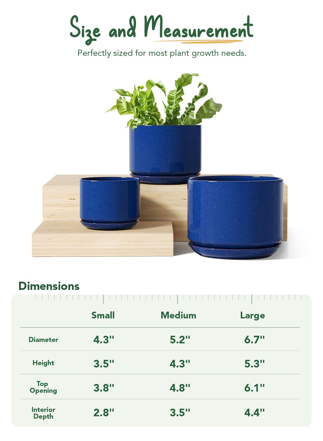 LE TAUCI pot showing drainage net for clean watering and soil containment.