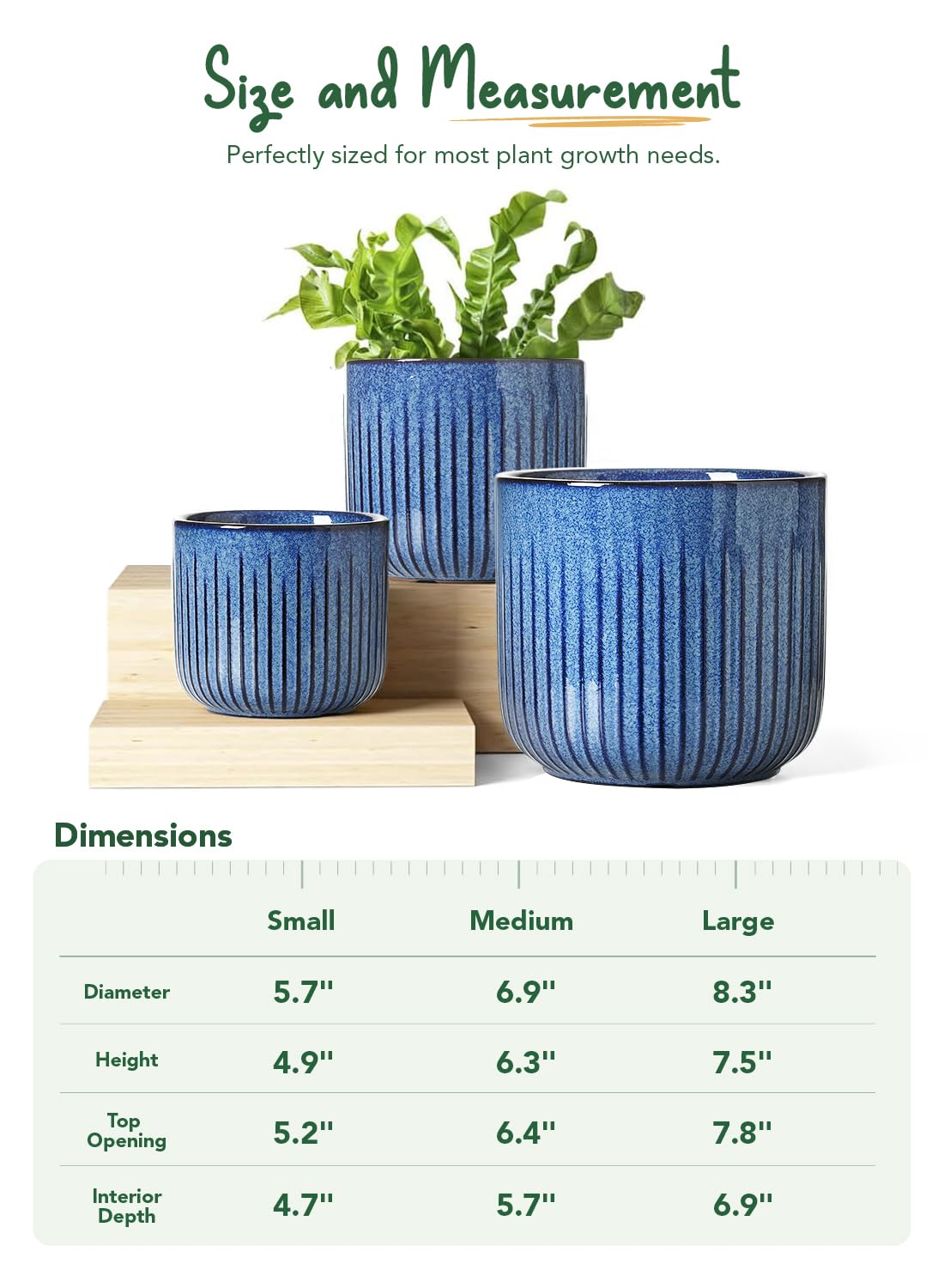 LE TAUCI silicone drainage plug enables adjustable watering to suit plant types.