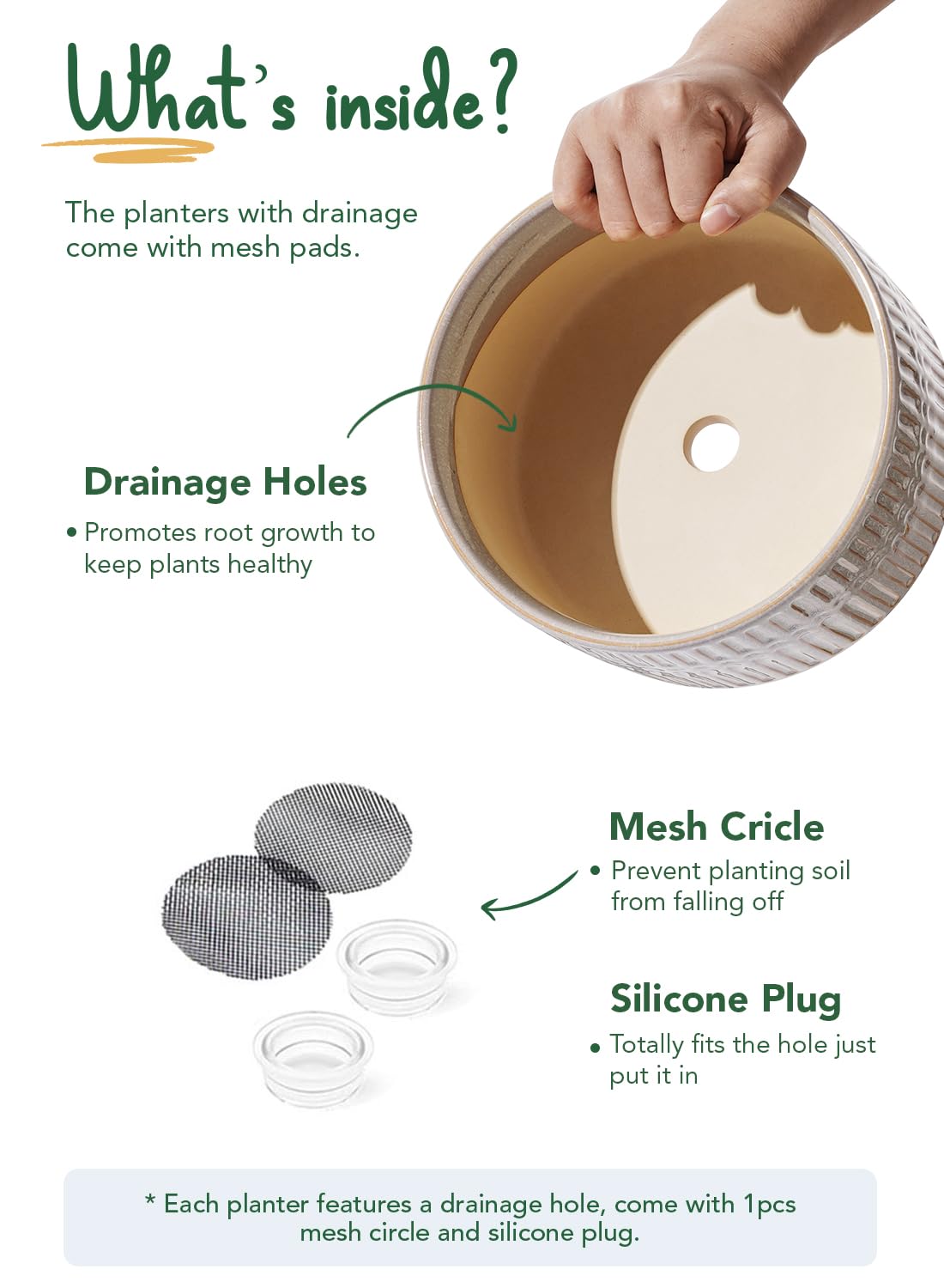 LE TAUCI 6.5-inch removable-drainage-plug variant provides no-drain option.