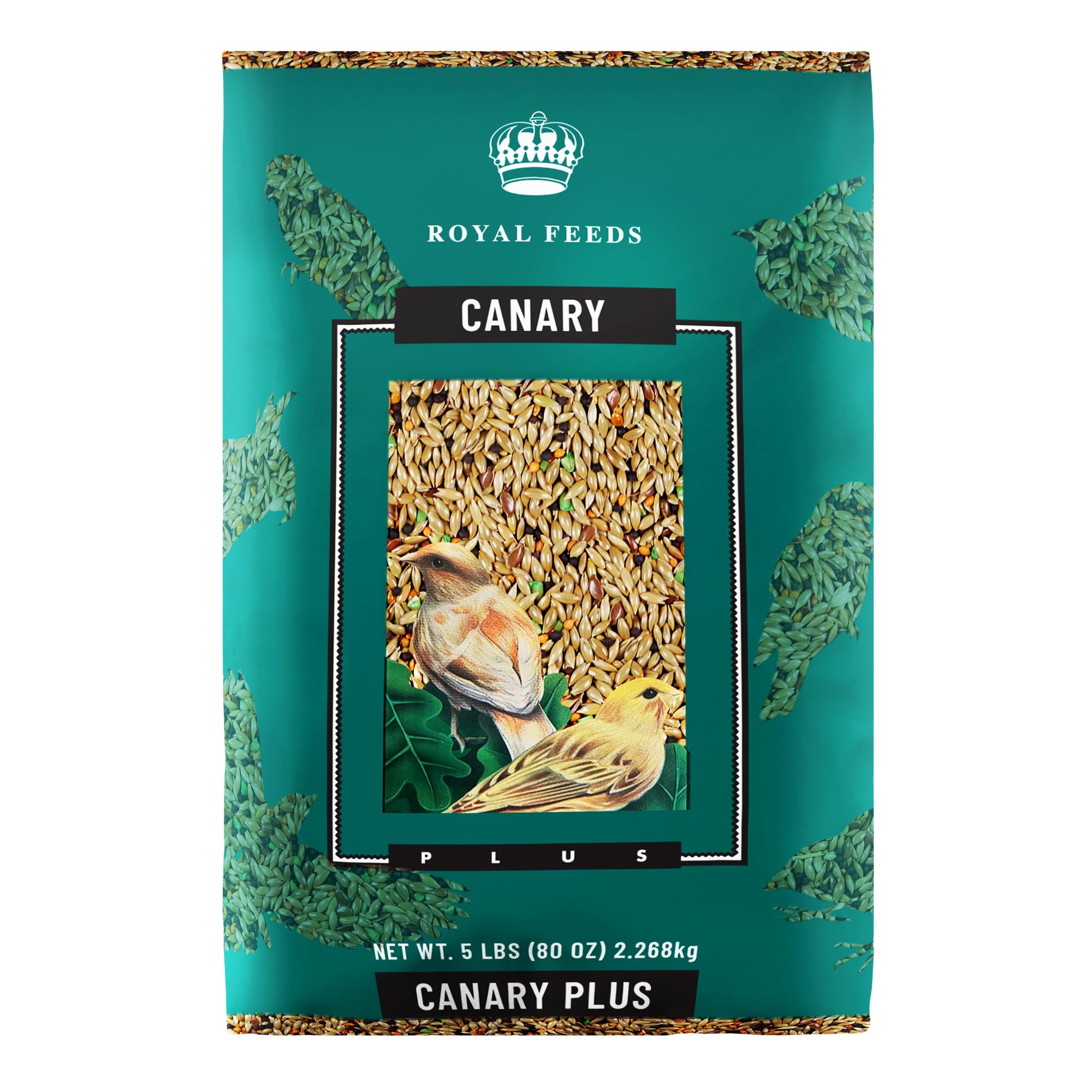 LEACH Canary Plus seed blend bottle boosts energy and growth.