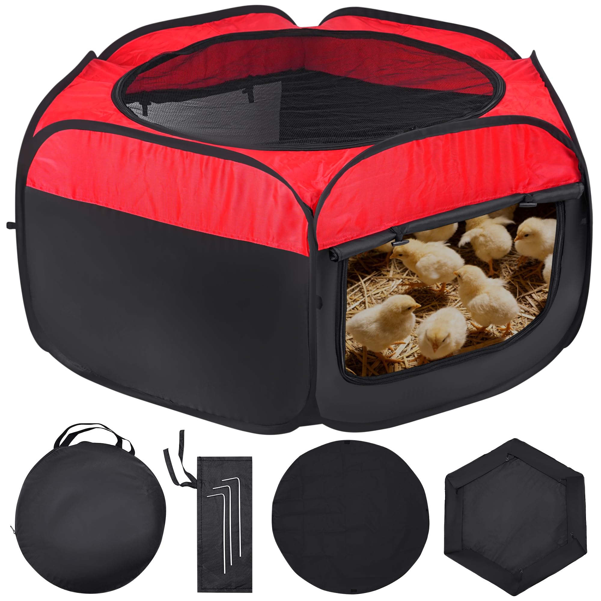 Leadinor Brooder Box Starter Kit ready for newborn chicks in a safe space.