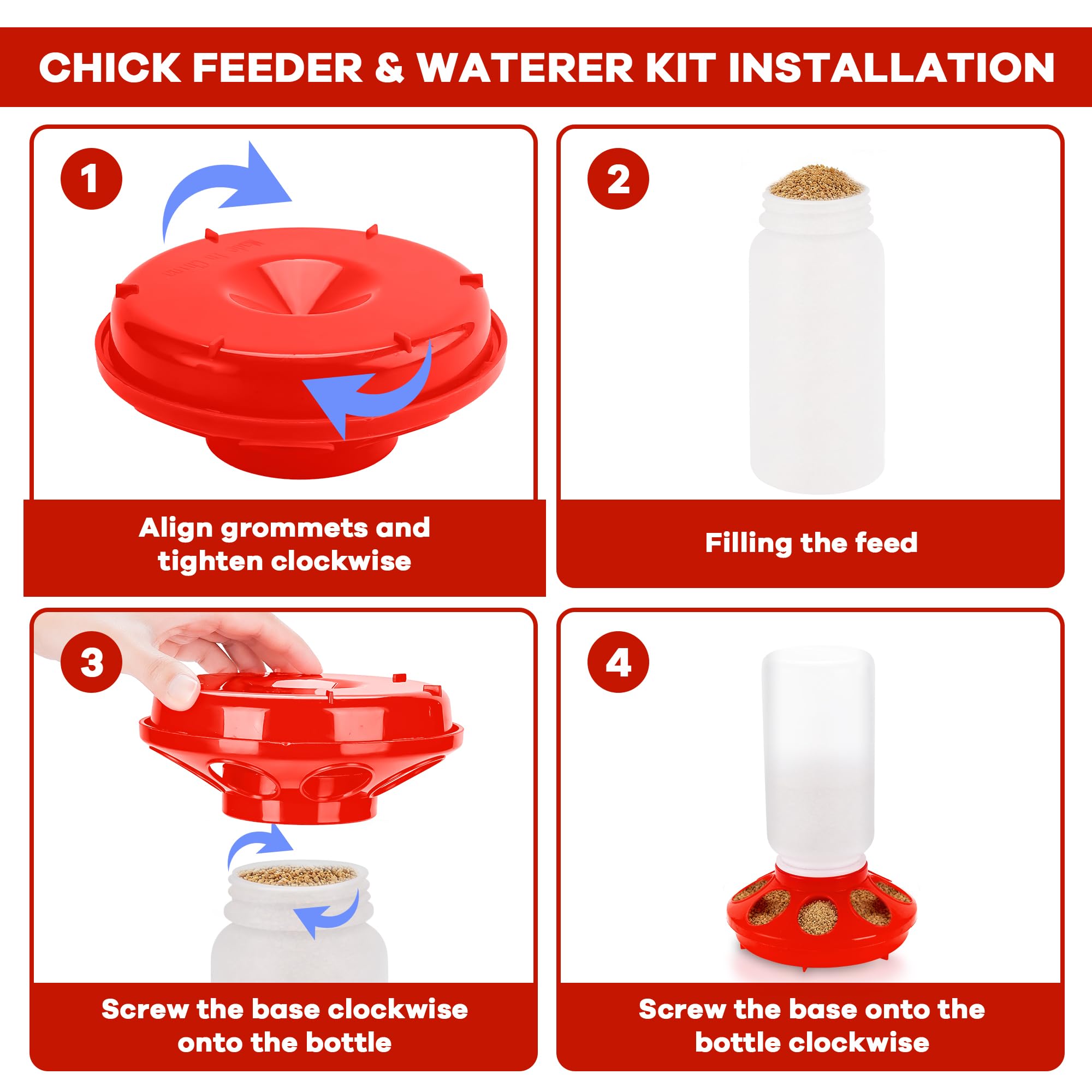 Leadinor mini chick perch assembly with hardware.