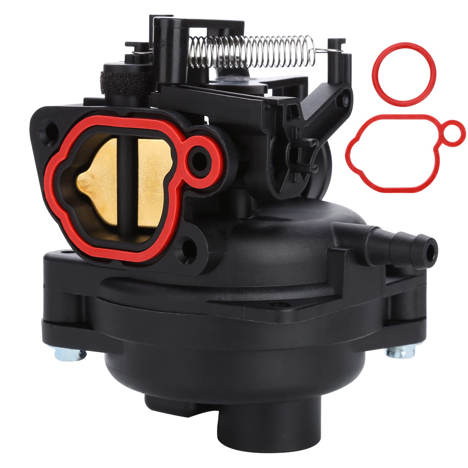 LEADRISE 799584 carburetor close-up shows durable components for reliable mower performance