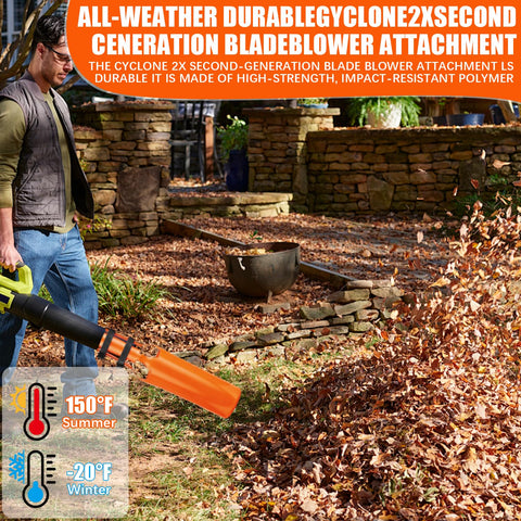 Leaf Blower Air Booster lightweight ergonomic design enhances maneuverability during cleaning.