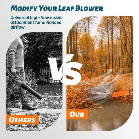 Leaf Blower Air Booster emphasizes weather-resistant build ready for outdoor use year-round.