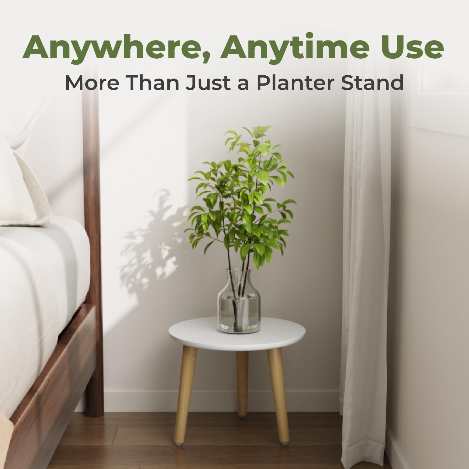 Leaf&lull silicone pads protect floors from scratches during plant display