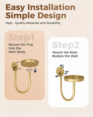 Leaf&lull two-pack wall planters with easy mounting hardware