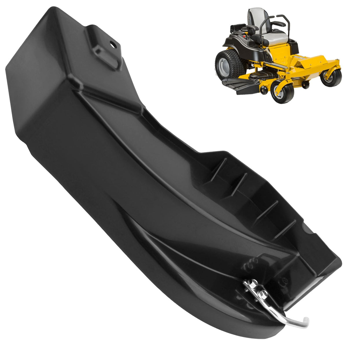 LeafFlex mulch plug replacement for Cub Cadet 54-inch FAB; enhances grass chip circulation.