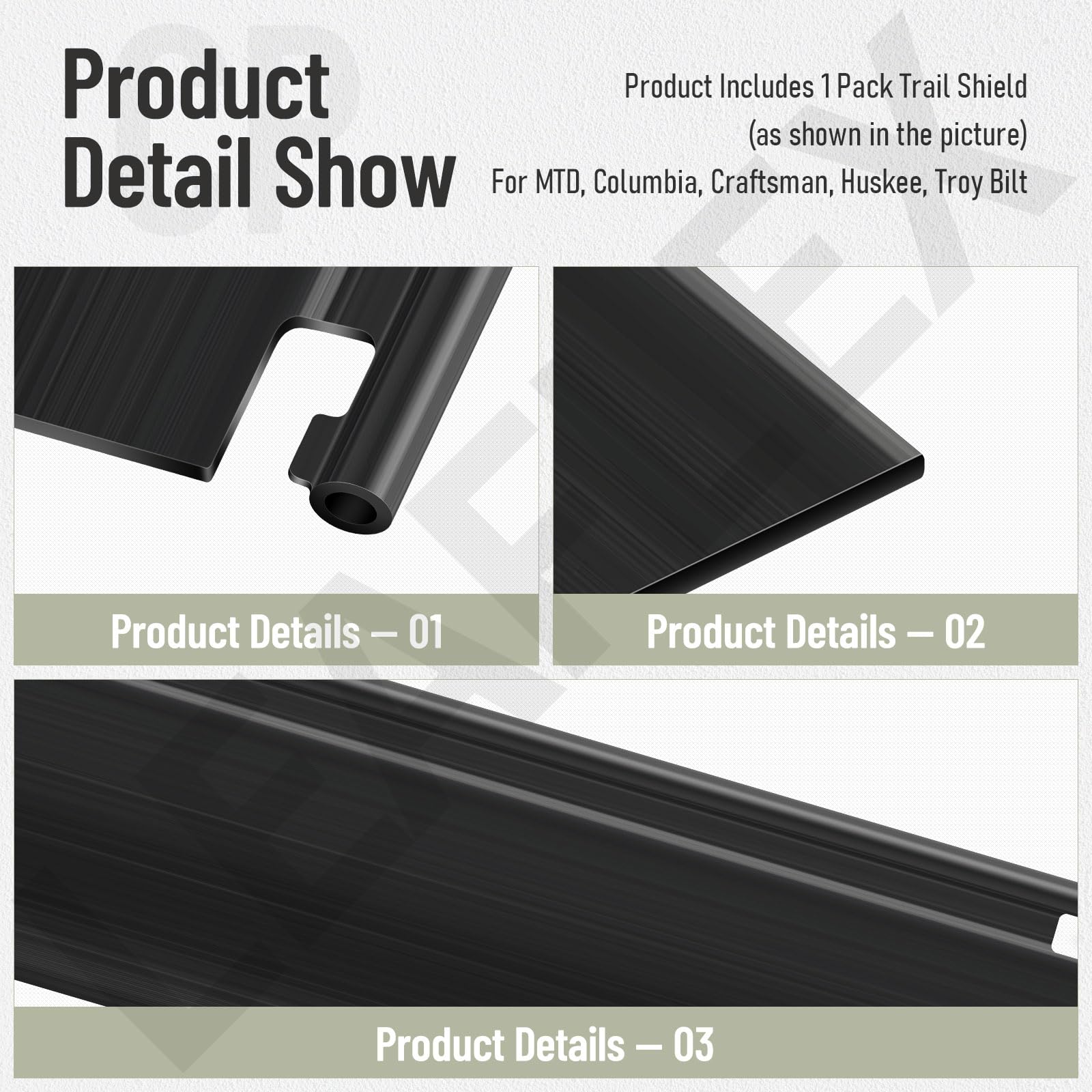 LEAFLEX Trail Shield side view demonstrates compact design