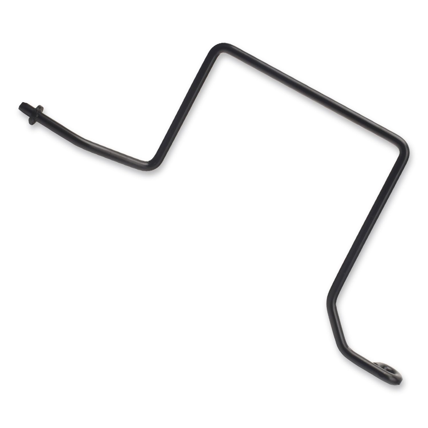 Leaflex 747-04857 belt keeper rod closeup shows durable steel design for mower reliability.