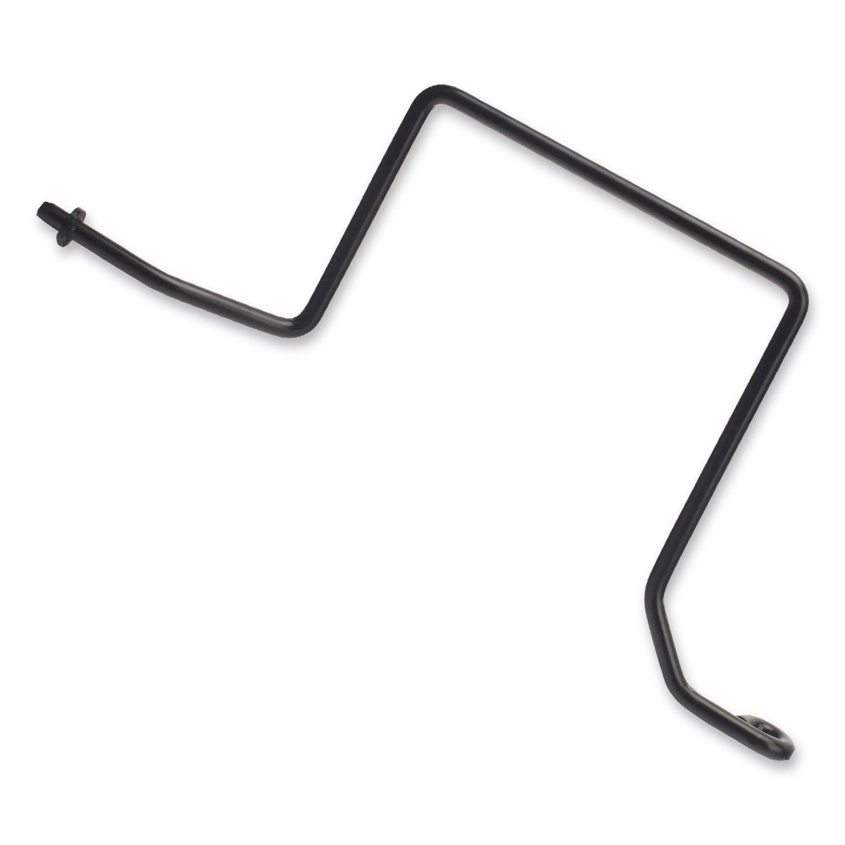 Leaflex 747-04857 belt keeper rod closeup shows durable steel design for mower reliability.