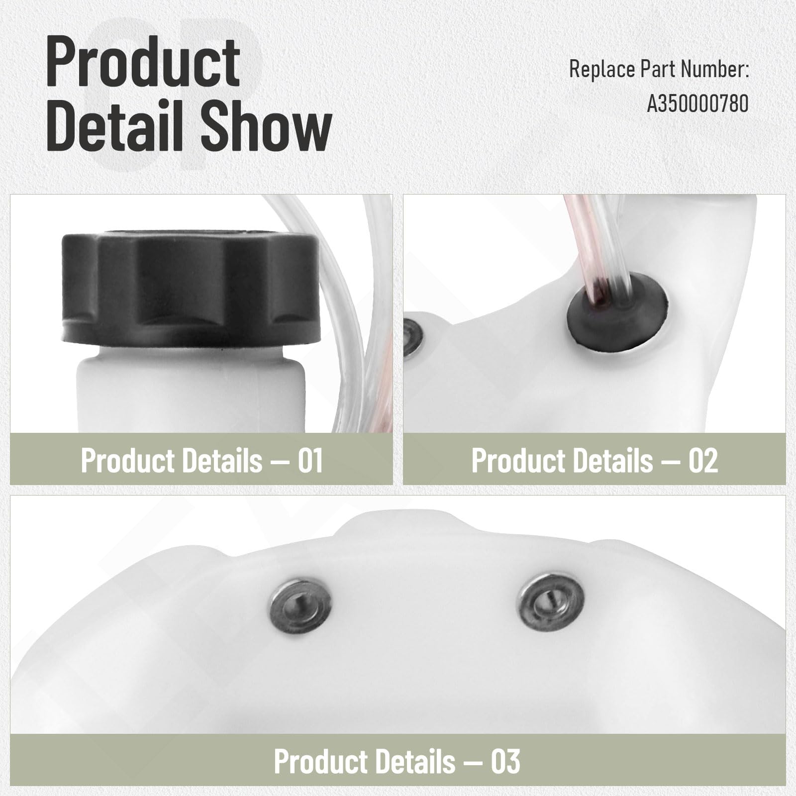 Leaflex A350000780 side view highlighting compact durable design for tight spaces