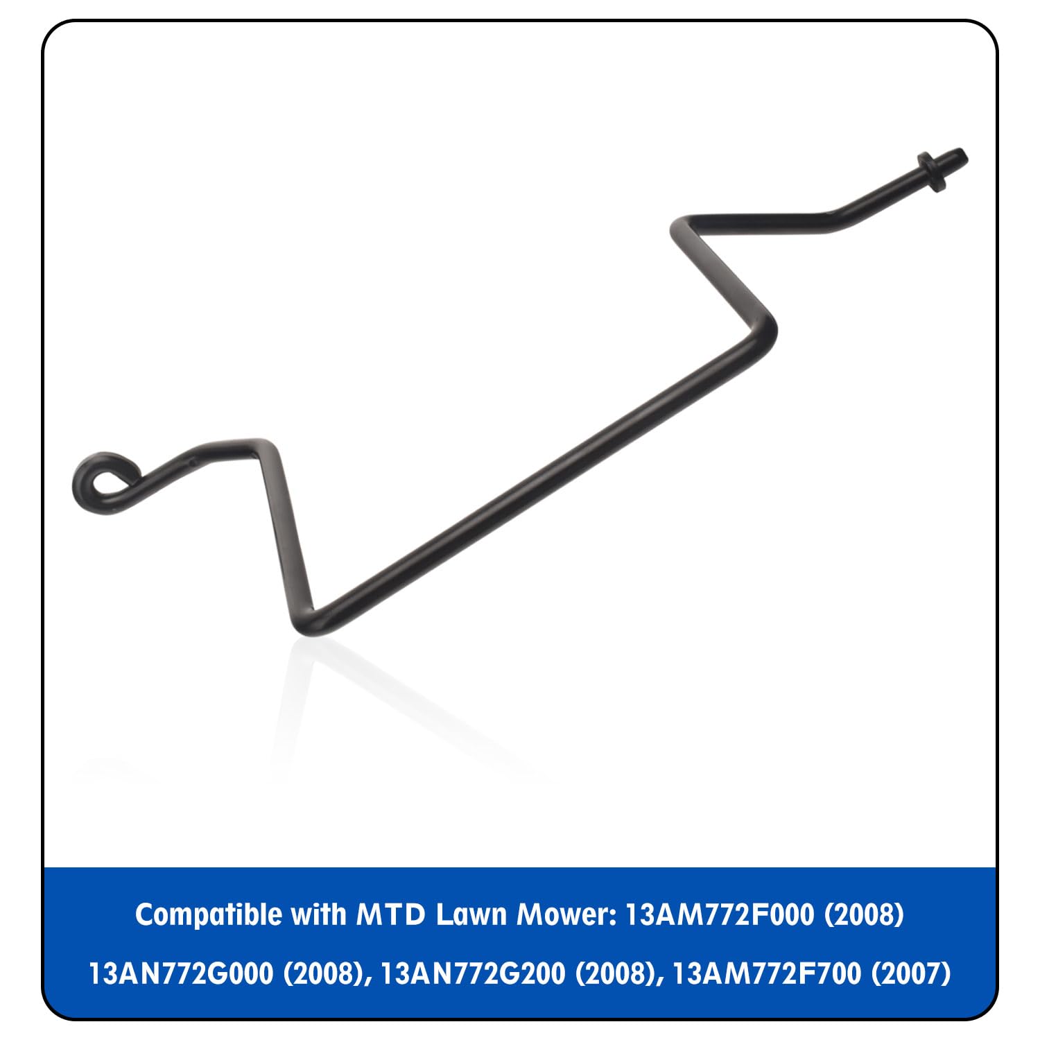Leaflex belt keeper rod metal finish image shows corrosion-resistant surface.