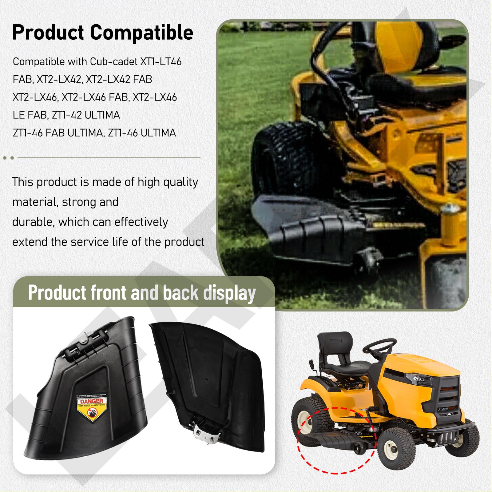 Leaflex chute assembly compatible with ZT1-L42 and XT1-LT42 series lines.