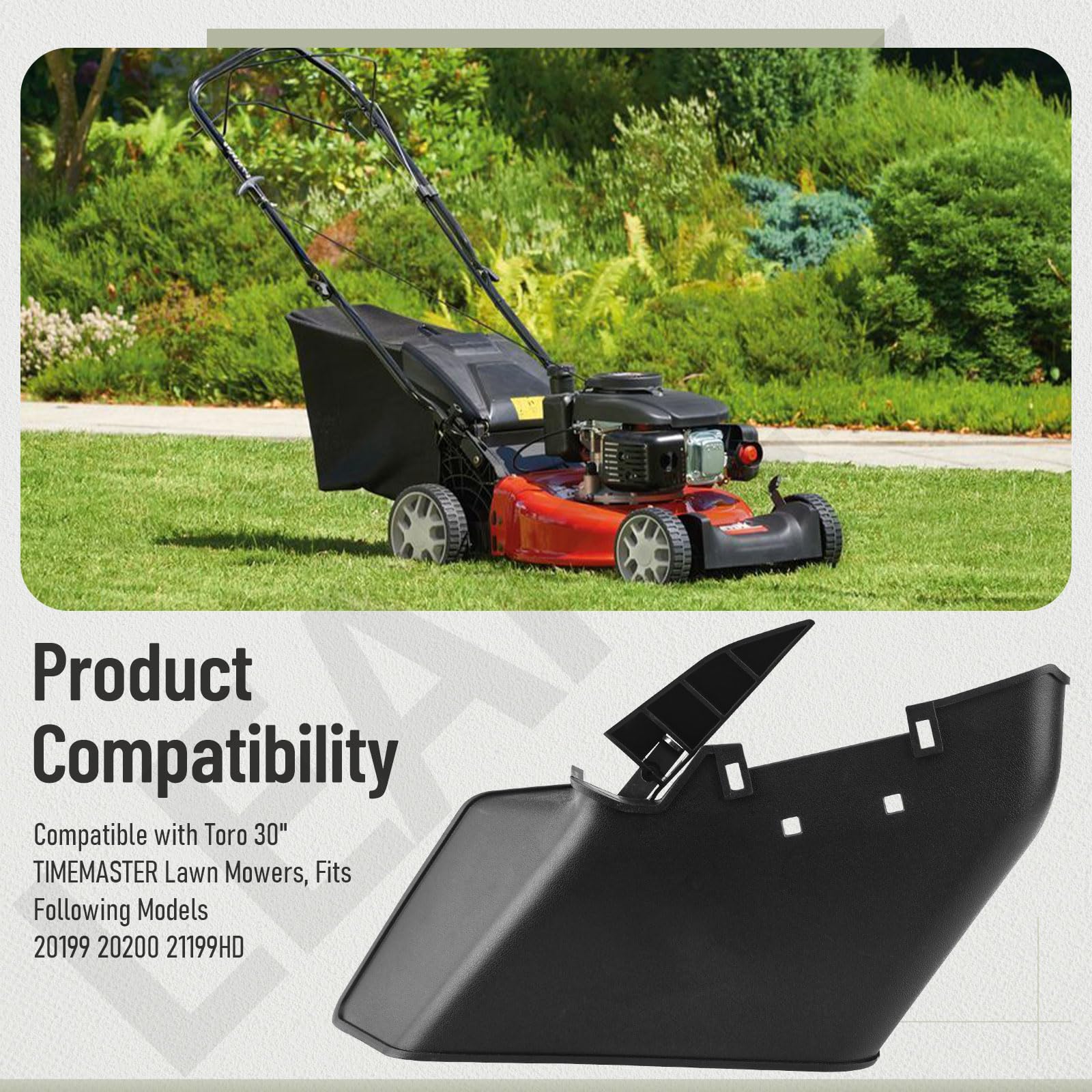 Leaflex durable mower accessory designed for reliable side discharge performance