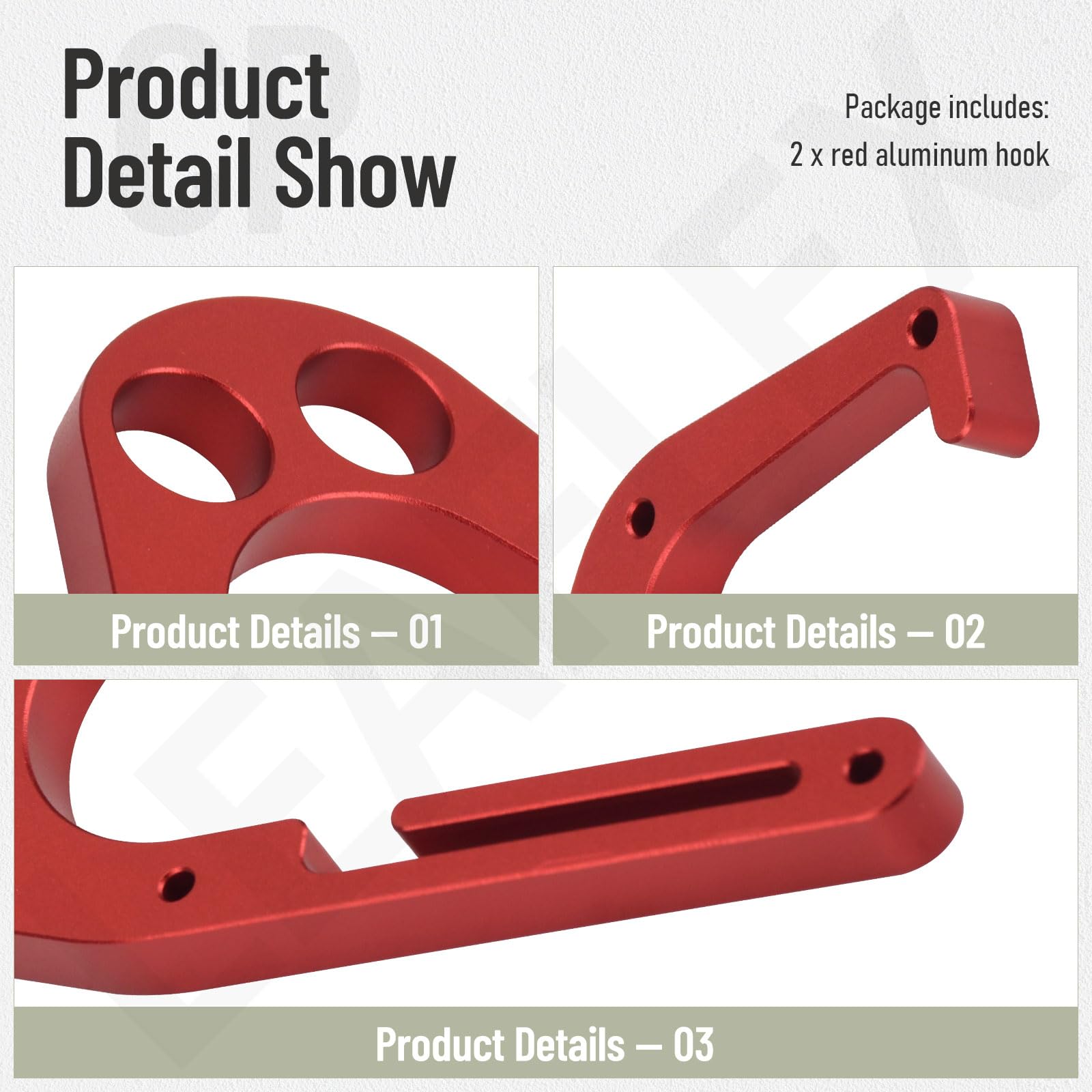 LEAFLEX one-handed operation hook facilitates easy tool removal