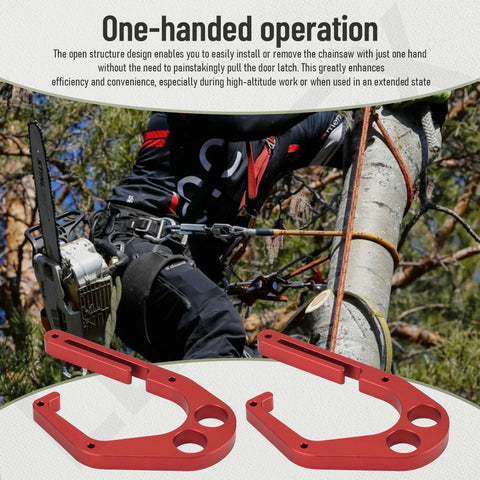LEAFLEX quick-install hook shown on safety belt