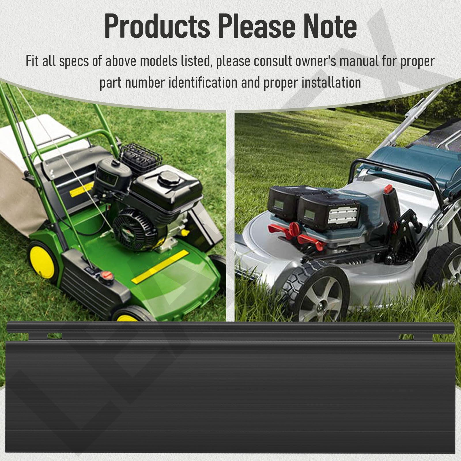 Leaflex compatibility list highlights models across Toro series.