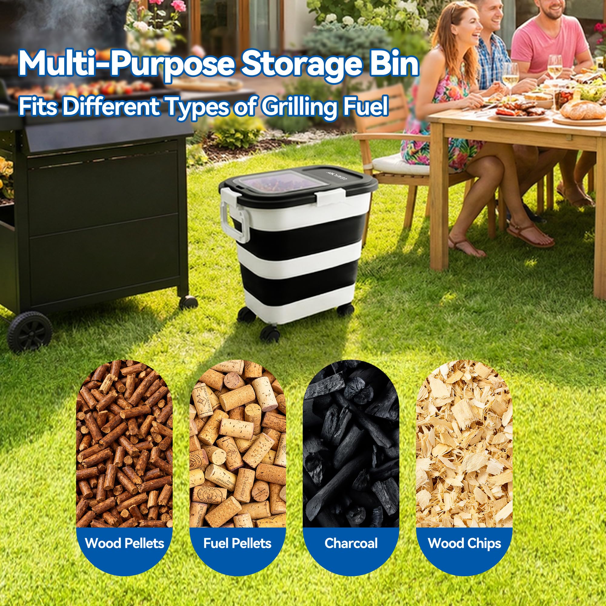 Leafory container handles provide comfortable grip during movement