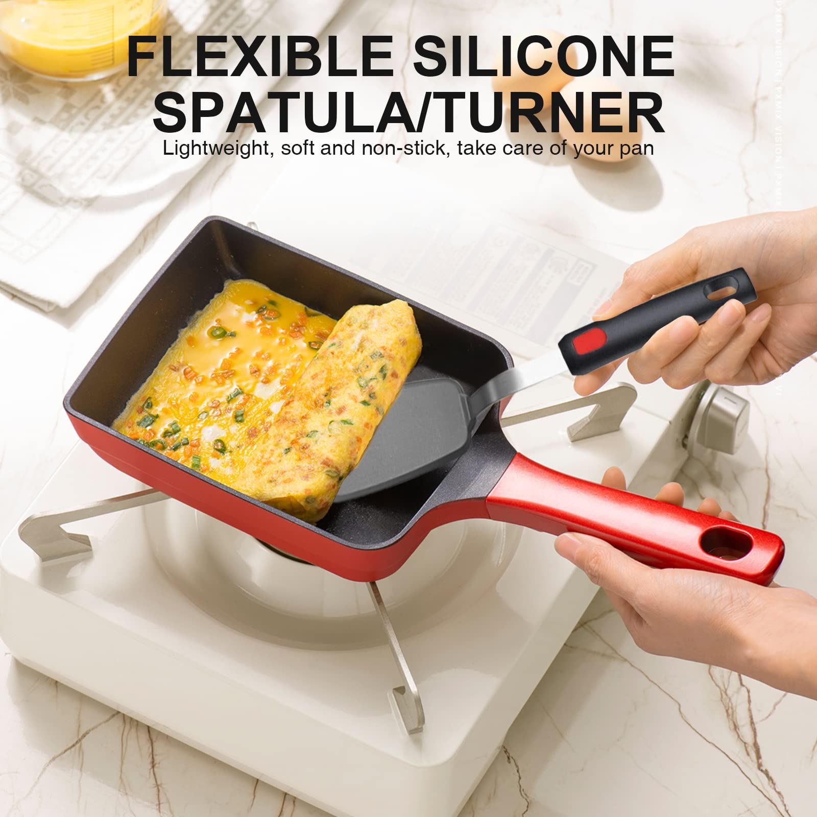 Leakind slotted fish spatula highlighting precise flipping of delicate fish