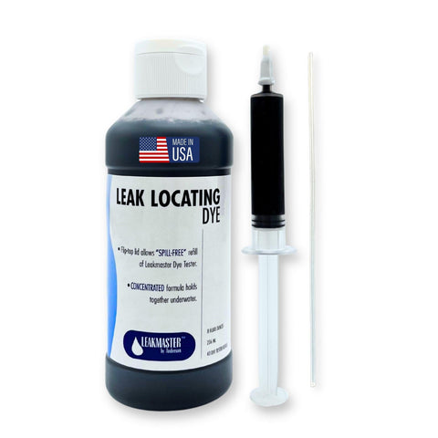 Leakmaster pool leak-detection kit dye 8oz blue for quick leak visibility
