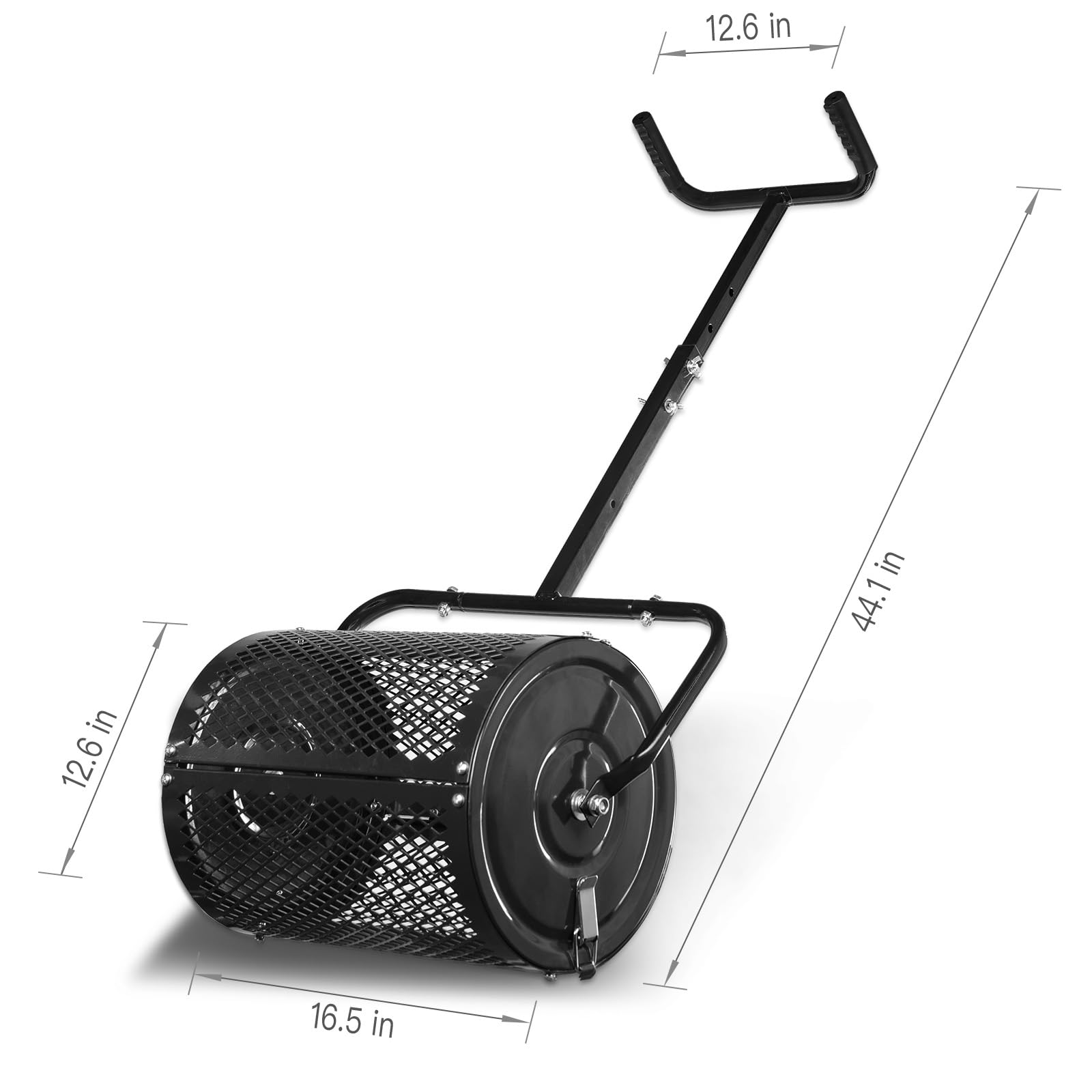 Leanaco mesh drum spreader ensures smooth, consistent material flow.