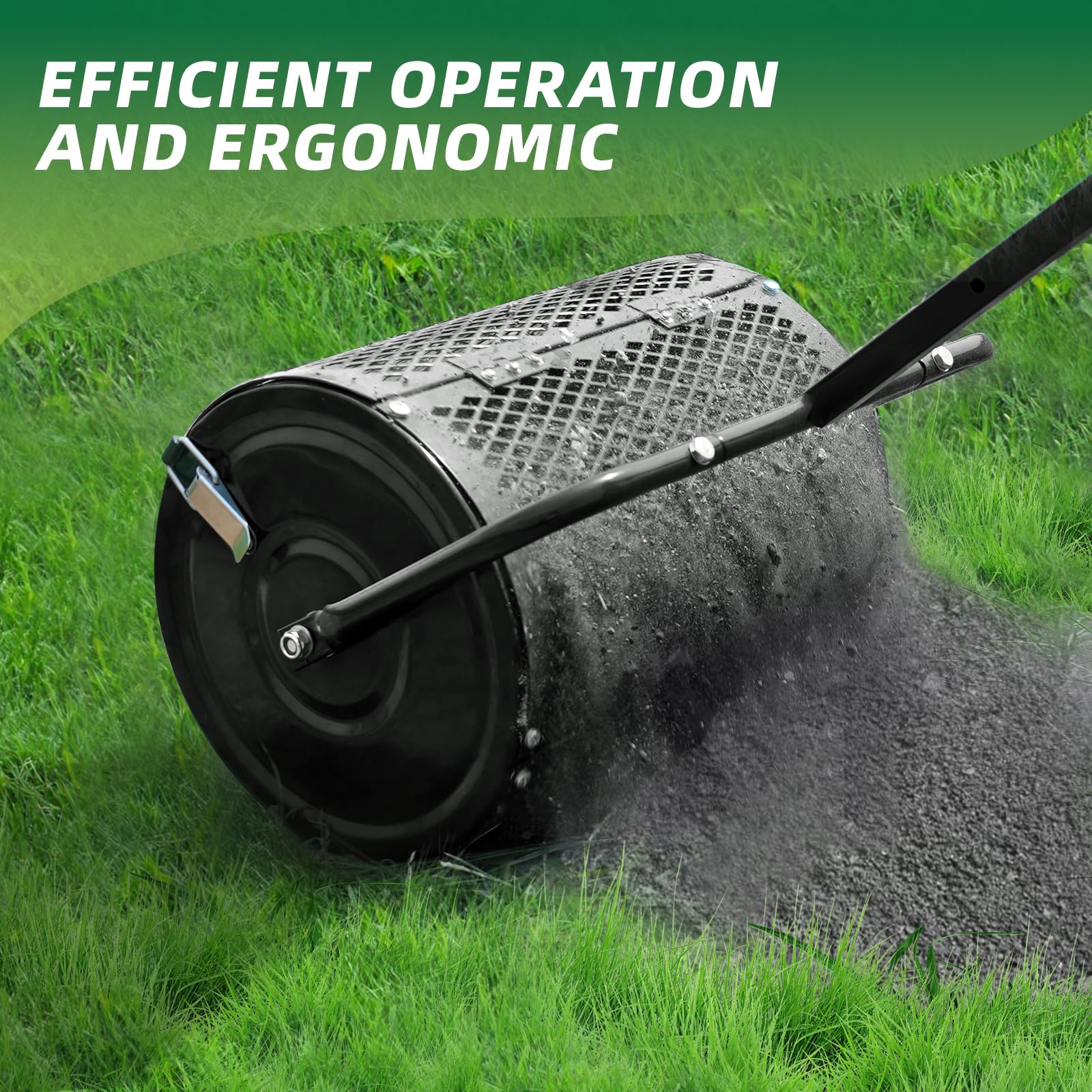Leanaco heavy-duty metal frame resists rust during outdoor use.