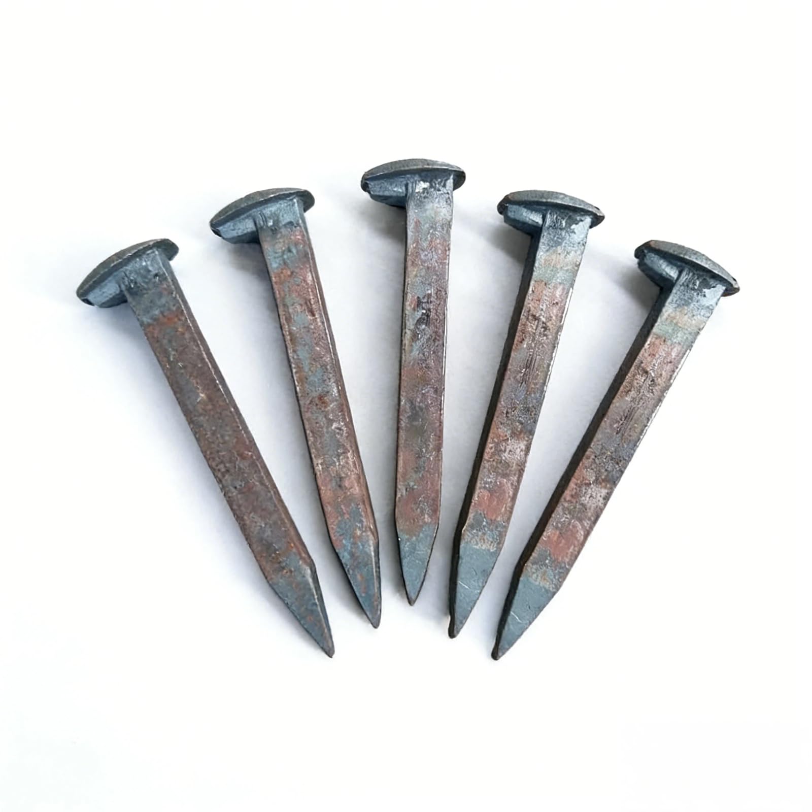 LeapDen rail spike 6-5-inch square-head close-up shows durable forging-ready design.