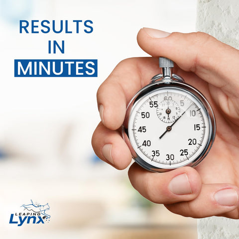 Leaping Lynx Bacteria Test Kit packaging with safe shipping materials.